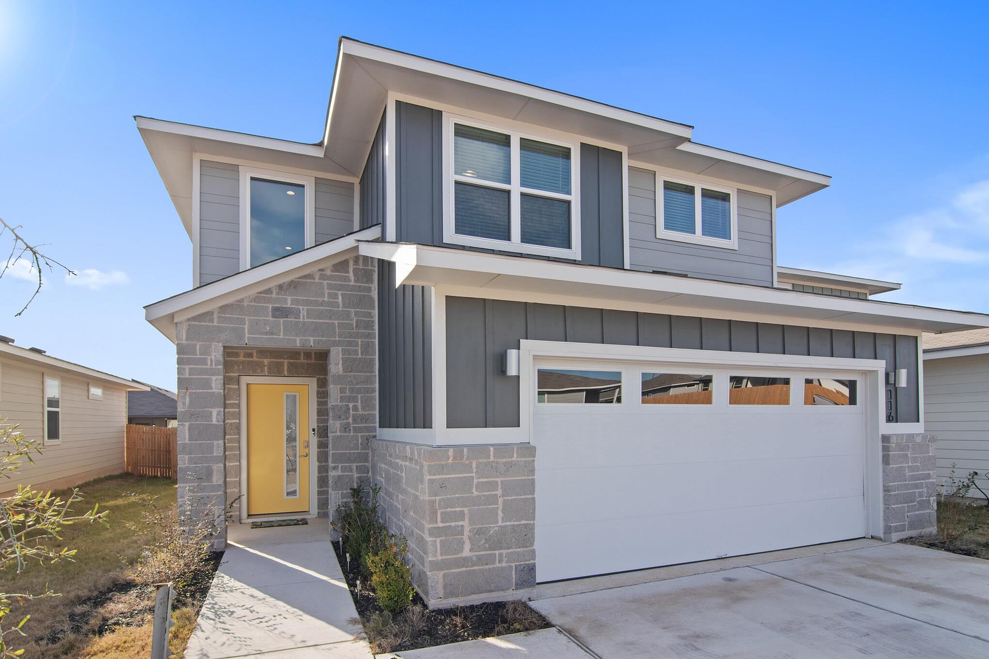 Clean lines and modern architectural details defi
