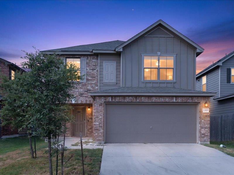 Board and batten siding pairs with classic brickw