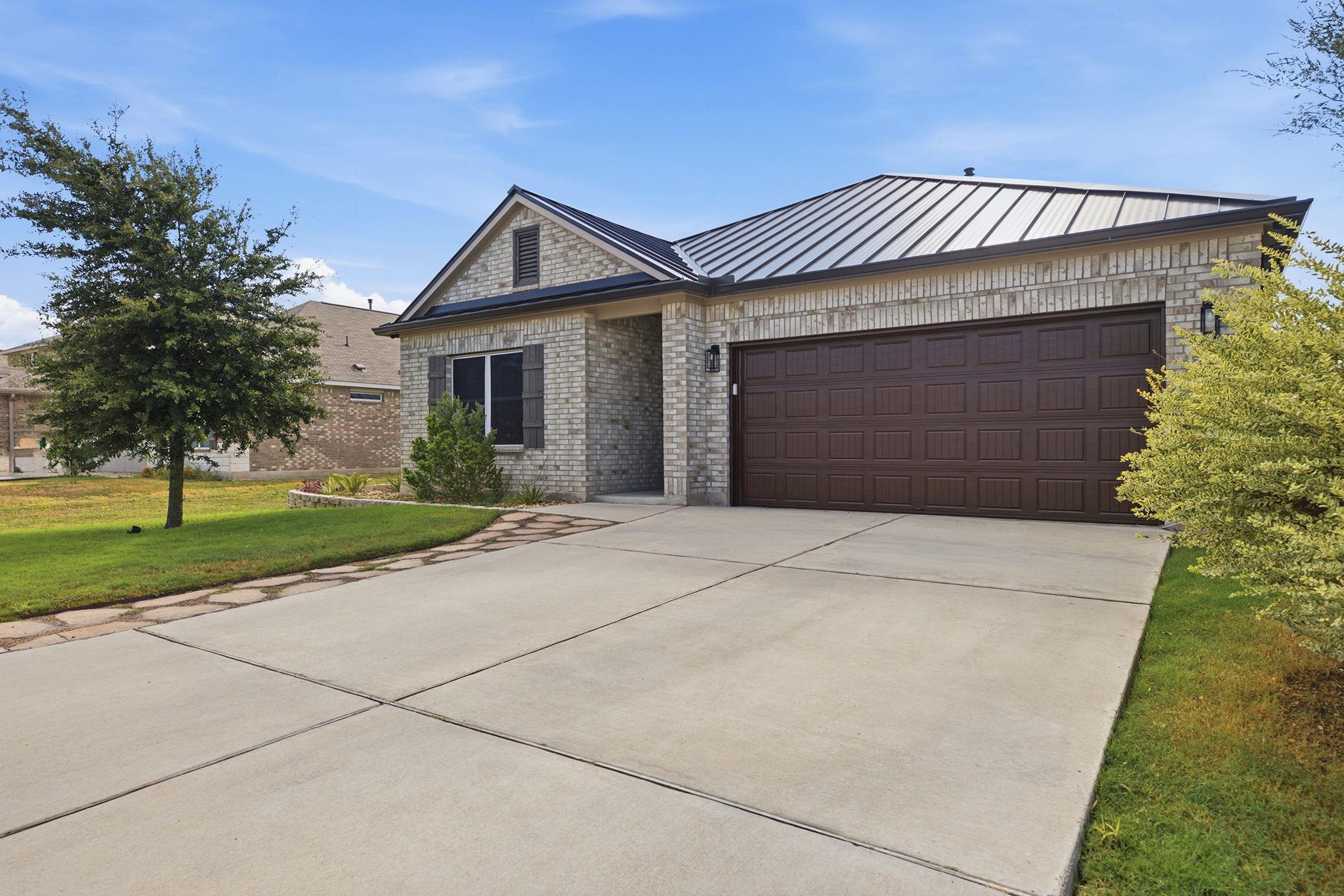 A classic brick exterior pairs beautifully with a