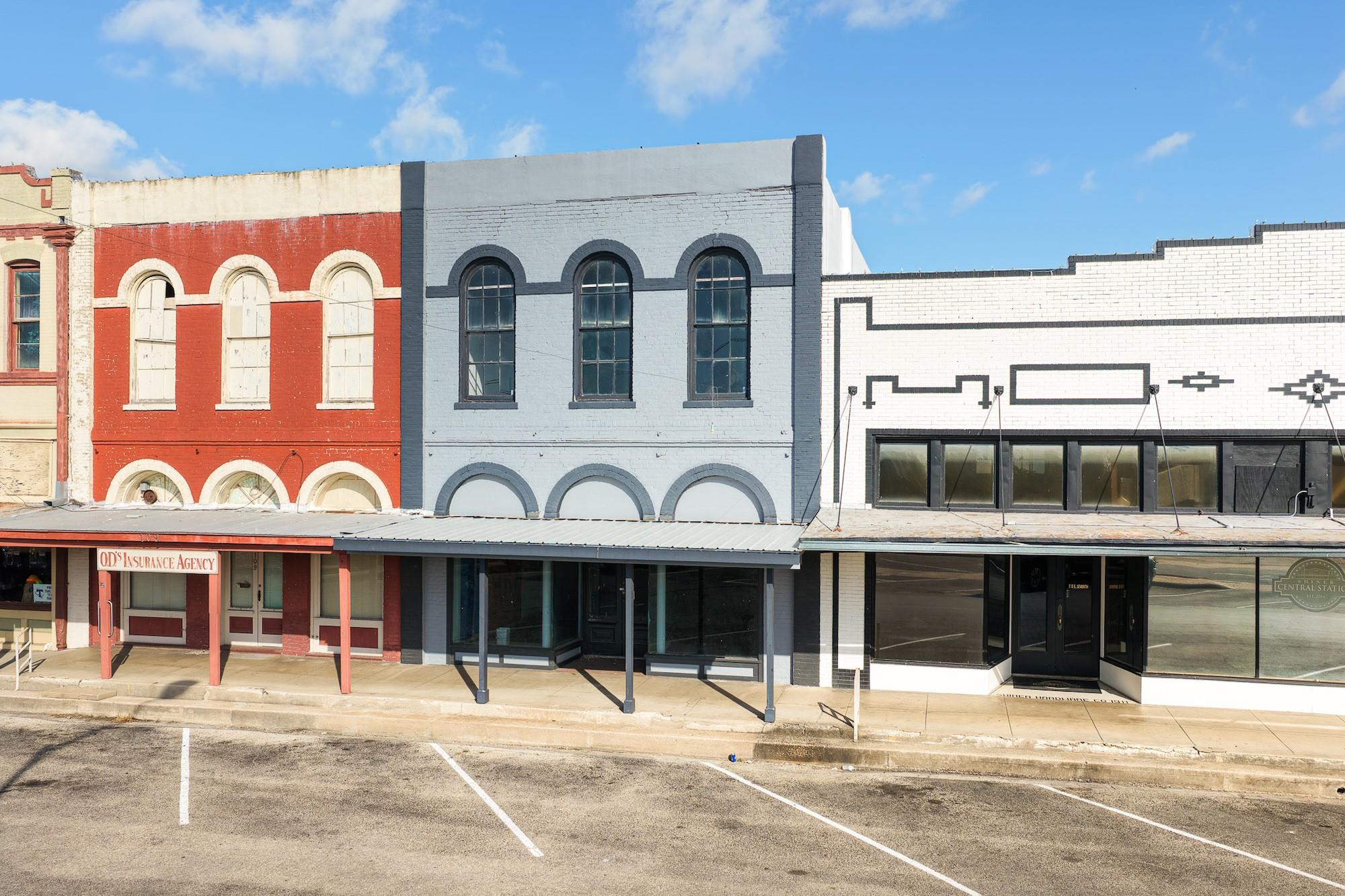 Classic brick architecture defines this commercia