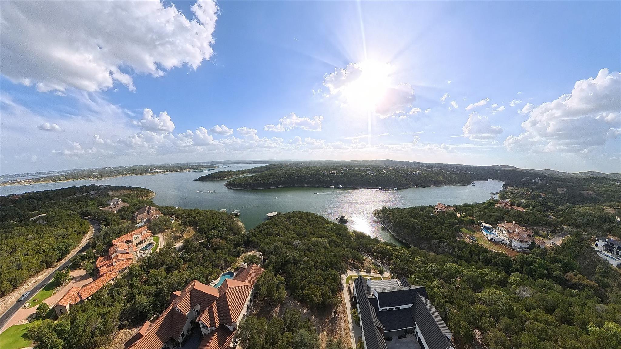 A breathtaking high-altitude vista captures the w