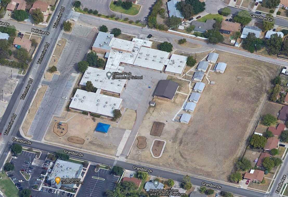 Aerial view showing the property in close proximi