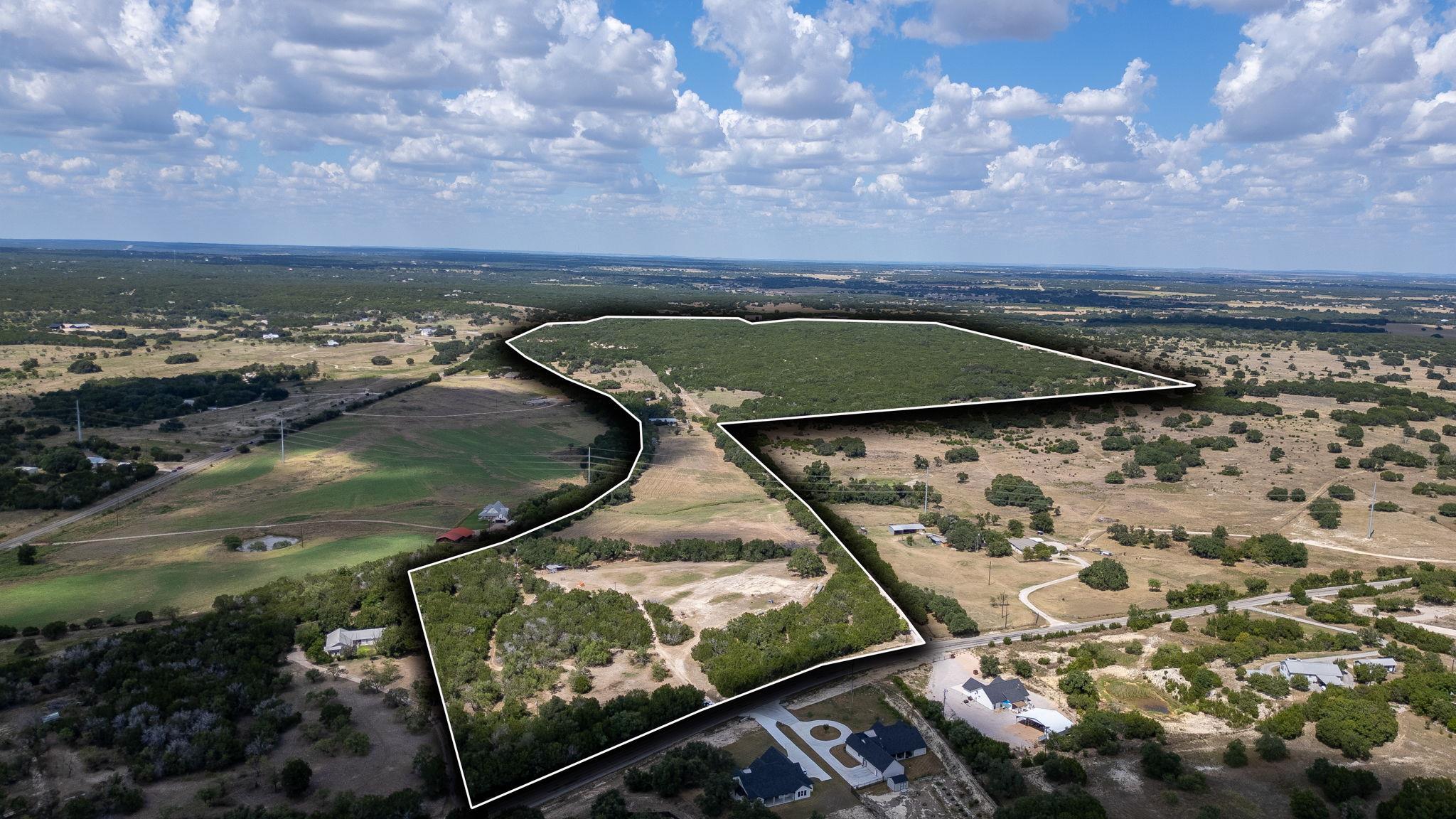 An expansive aerial perspective highlights the pr