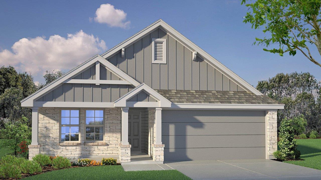 Crafted with durable stone and siding, this charm