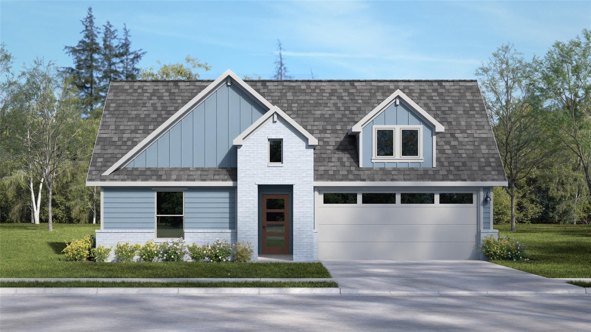 Board and batten siding pairs beautifully with cl