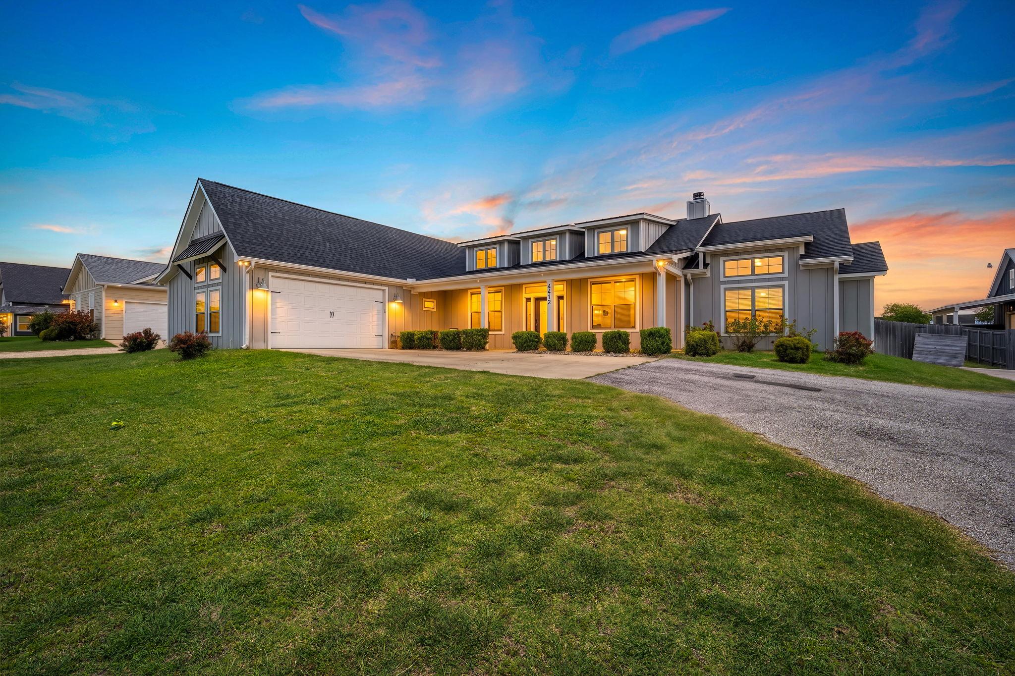 Board and batten siding pairs beautifully with sh