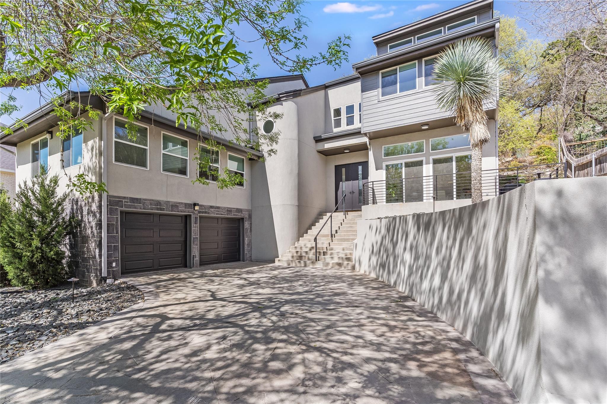 Bold contemporary architecture defines this multi