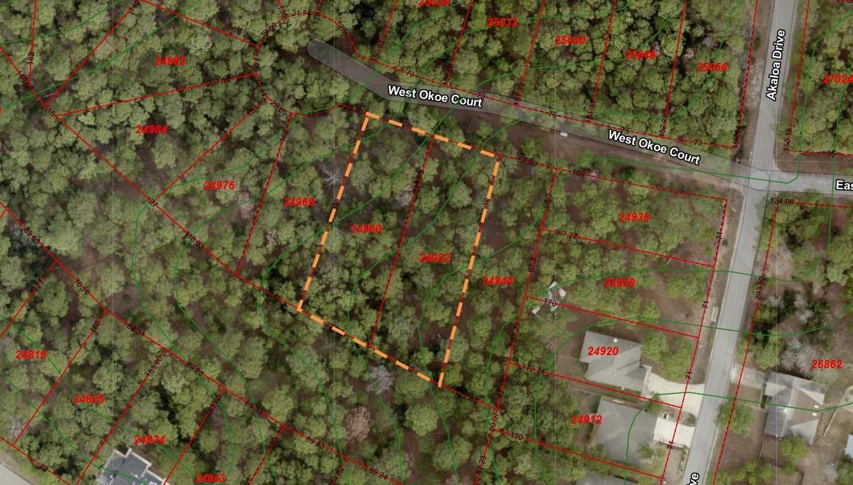 A property plat map outlines the boundaries of th