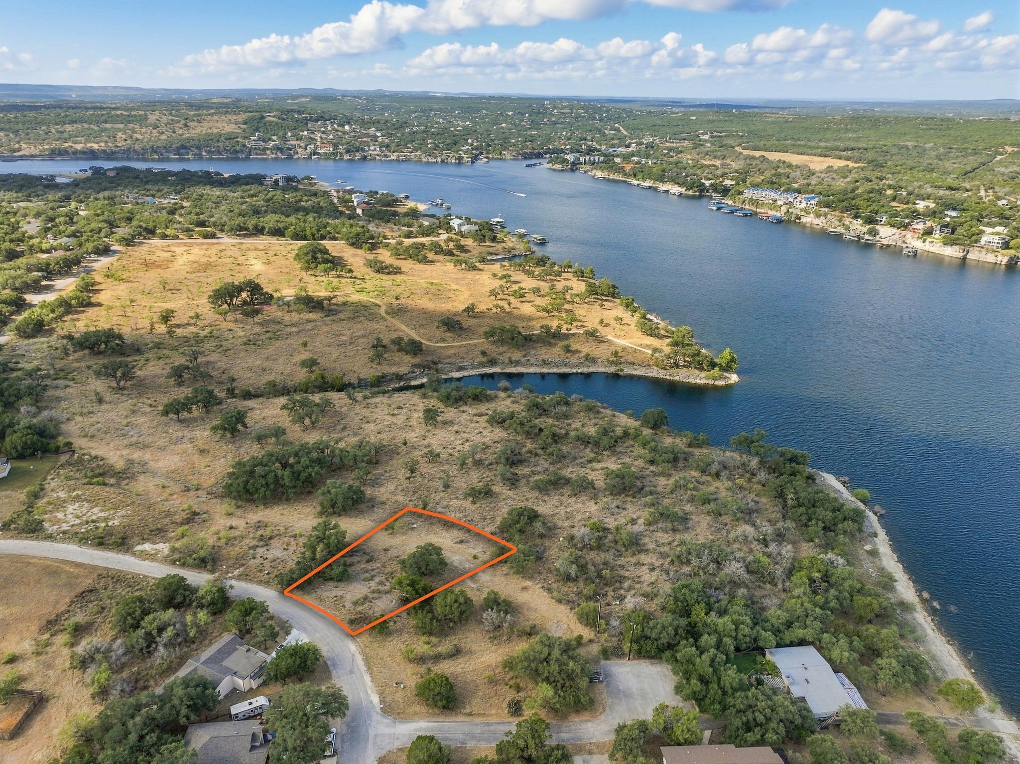 Expansive water views frame this exceptional lot 