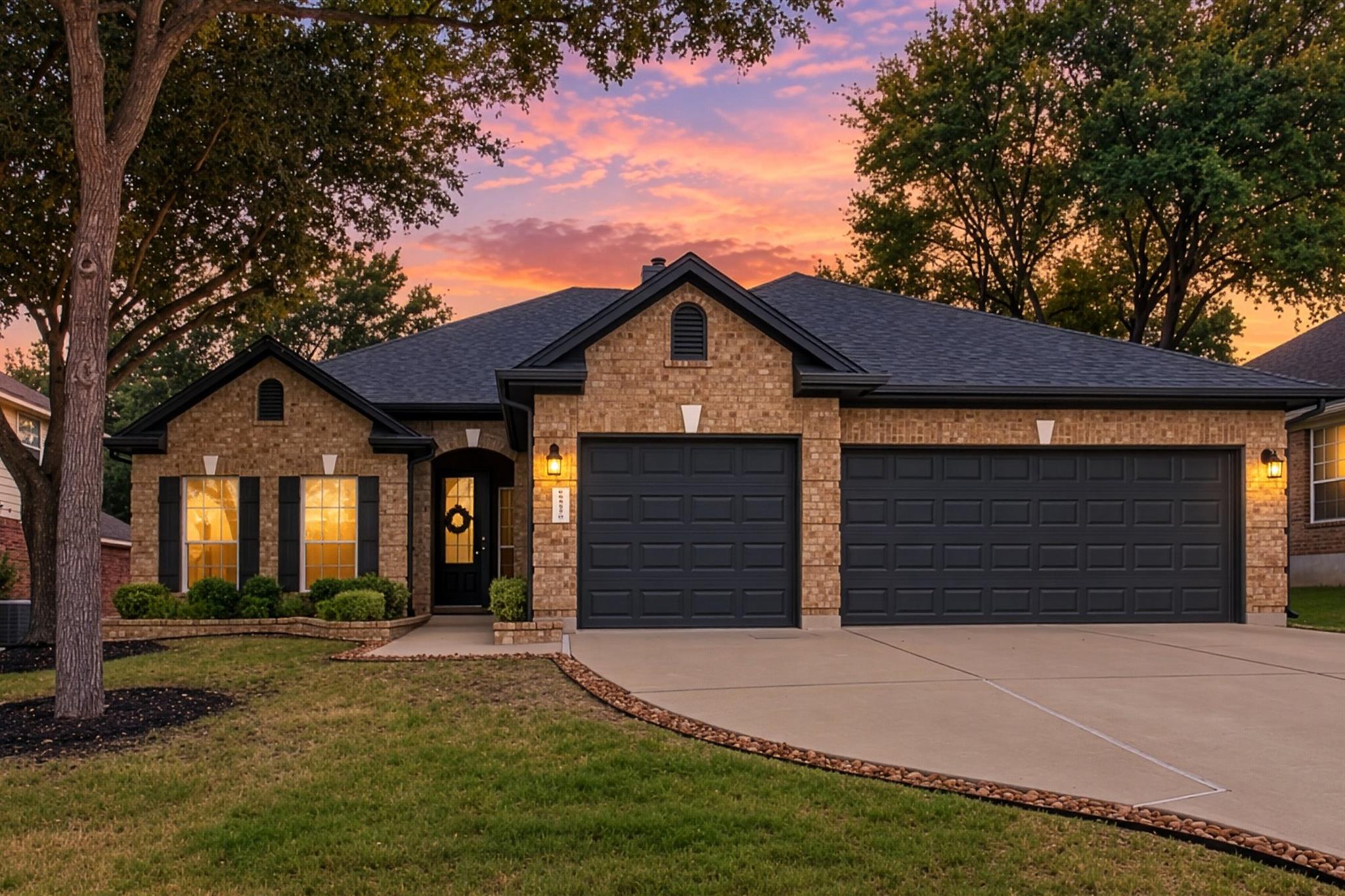 Classic brick craftsmanship defines this single-s