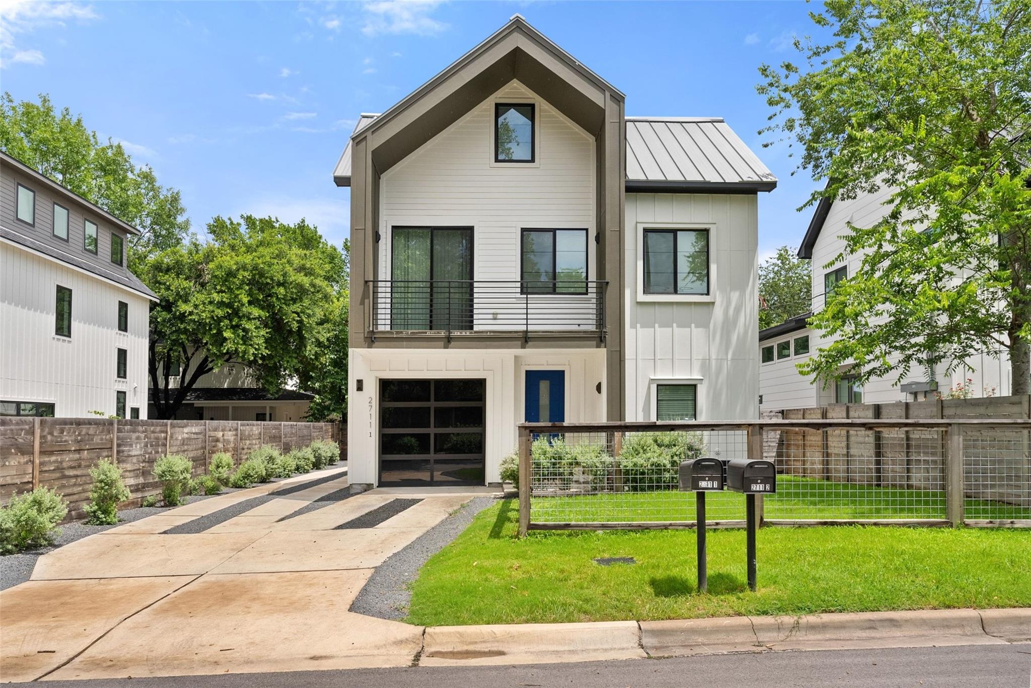 Striking contemporary architecture defines this m