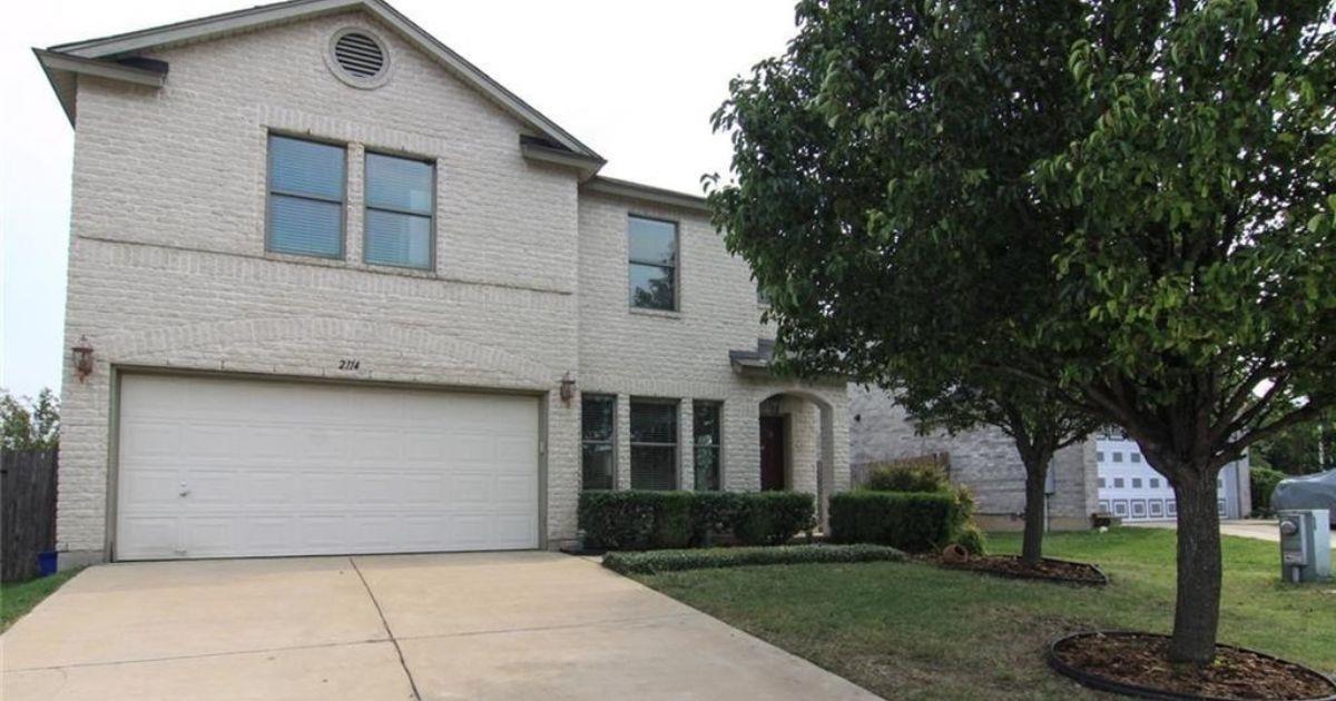 Classic brick architecture defines this two-story