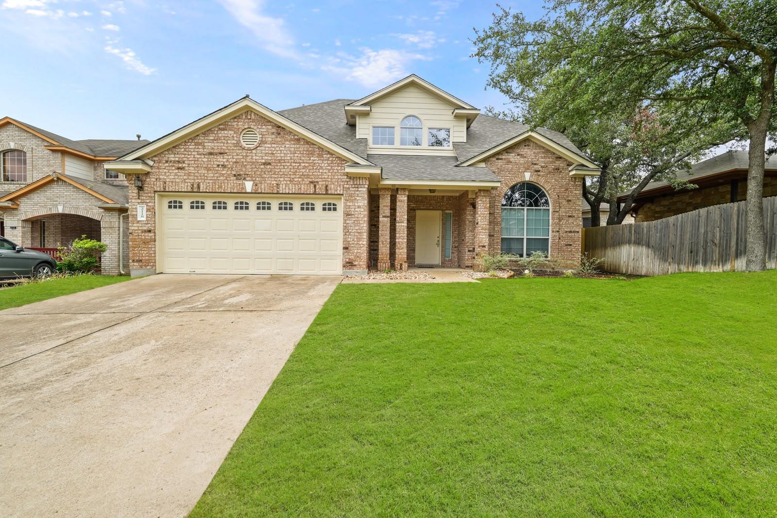 Stately brick exterior lines define this traditio