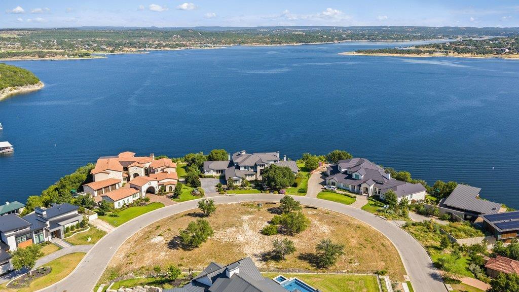 Panoramic blue water vistas surround this premium