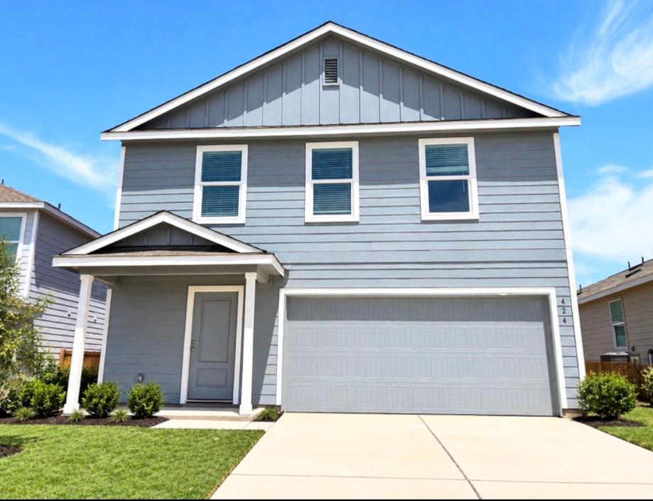 Board and batten accents highlight the gables of 