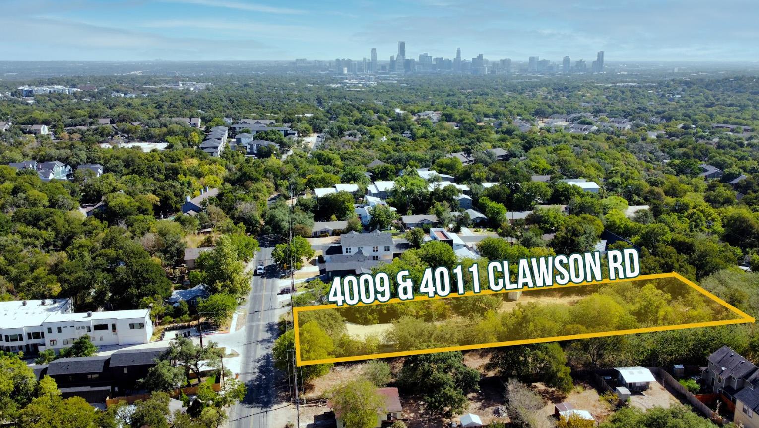 Lush tree canopies surround this property with a 