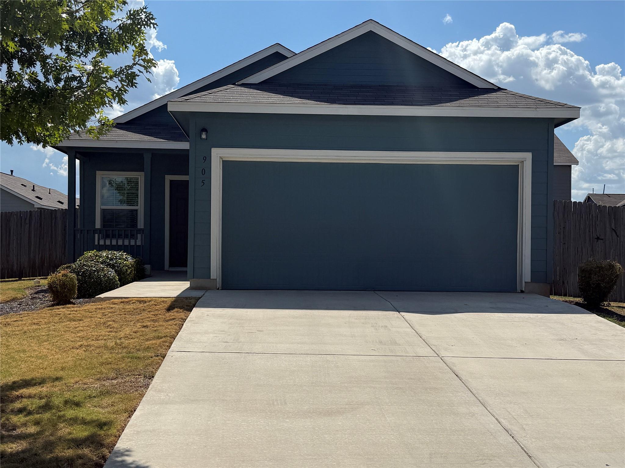 A spacious driveway leads directly to the integra