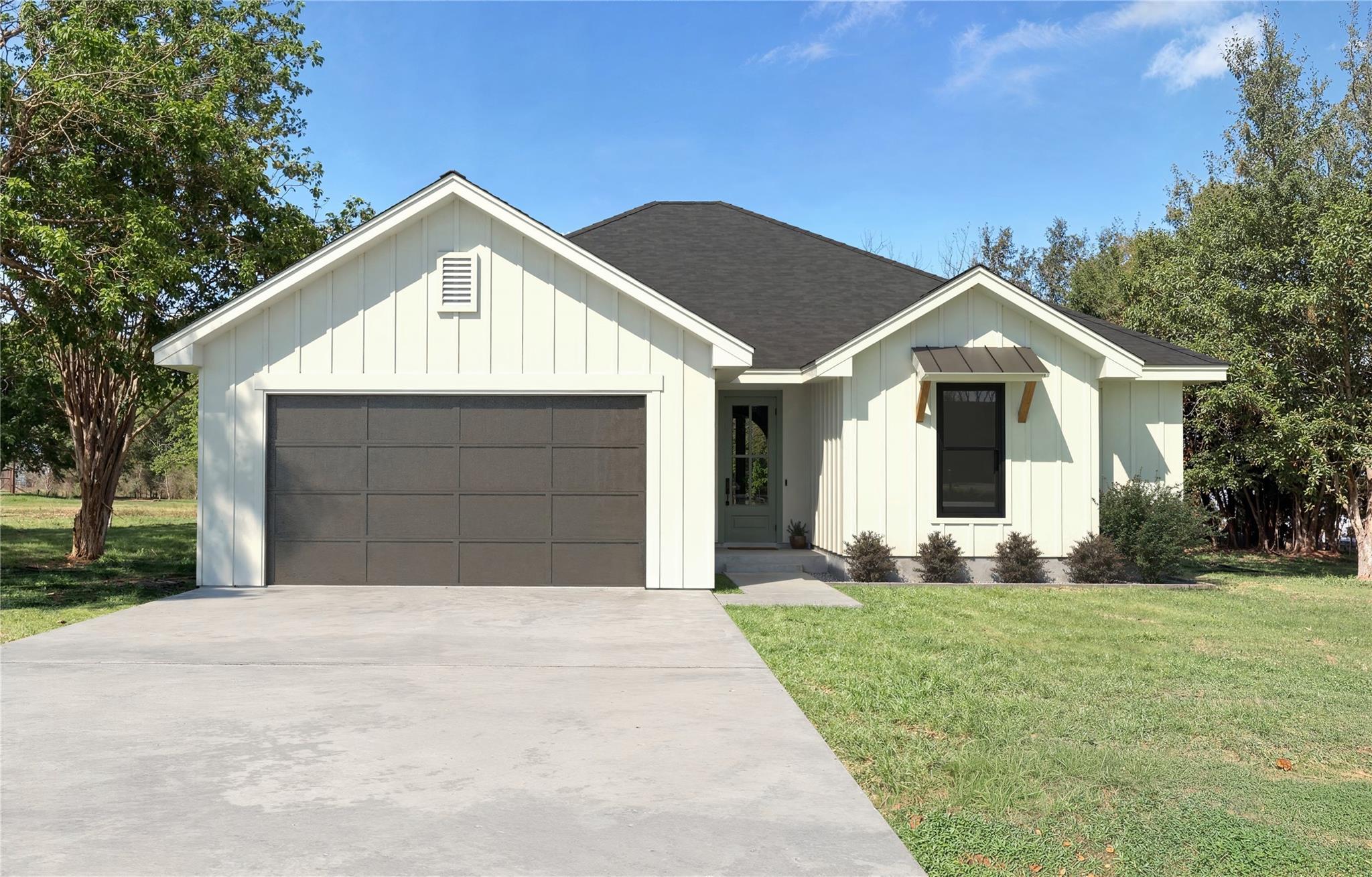 Board and batten siding pairs beautifully with a 