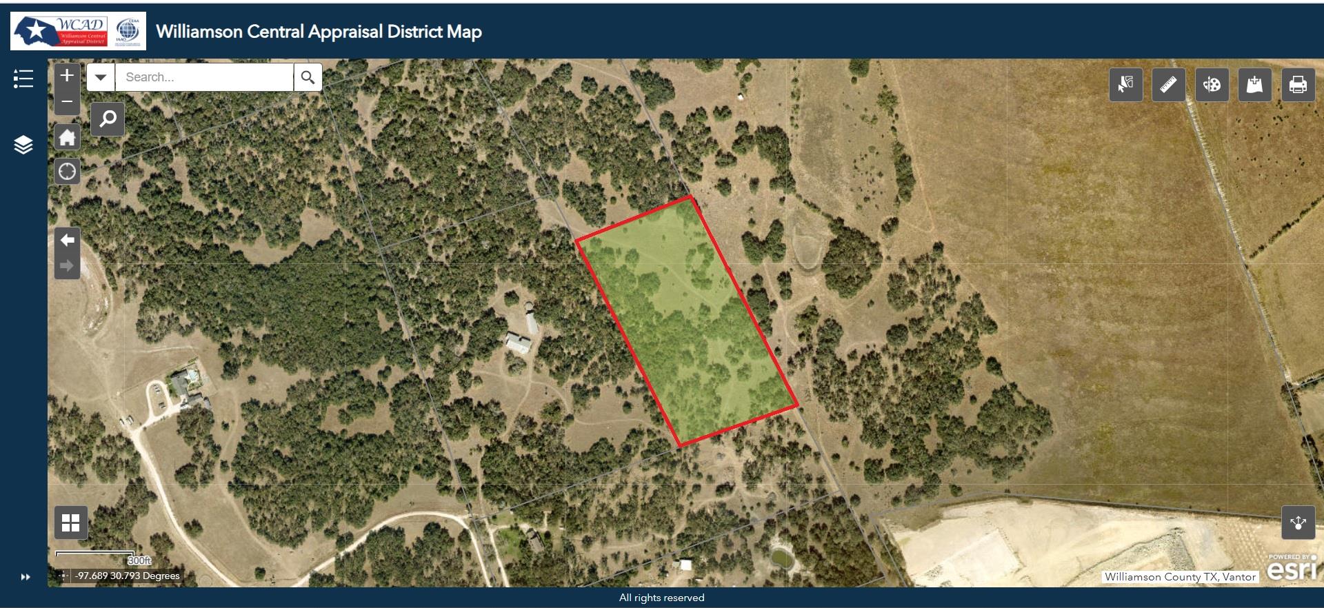 An aerial appraisal map highlights the boundary l
