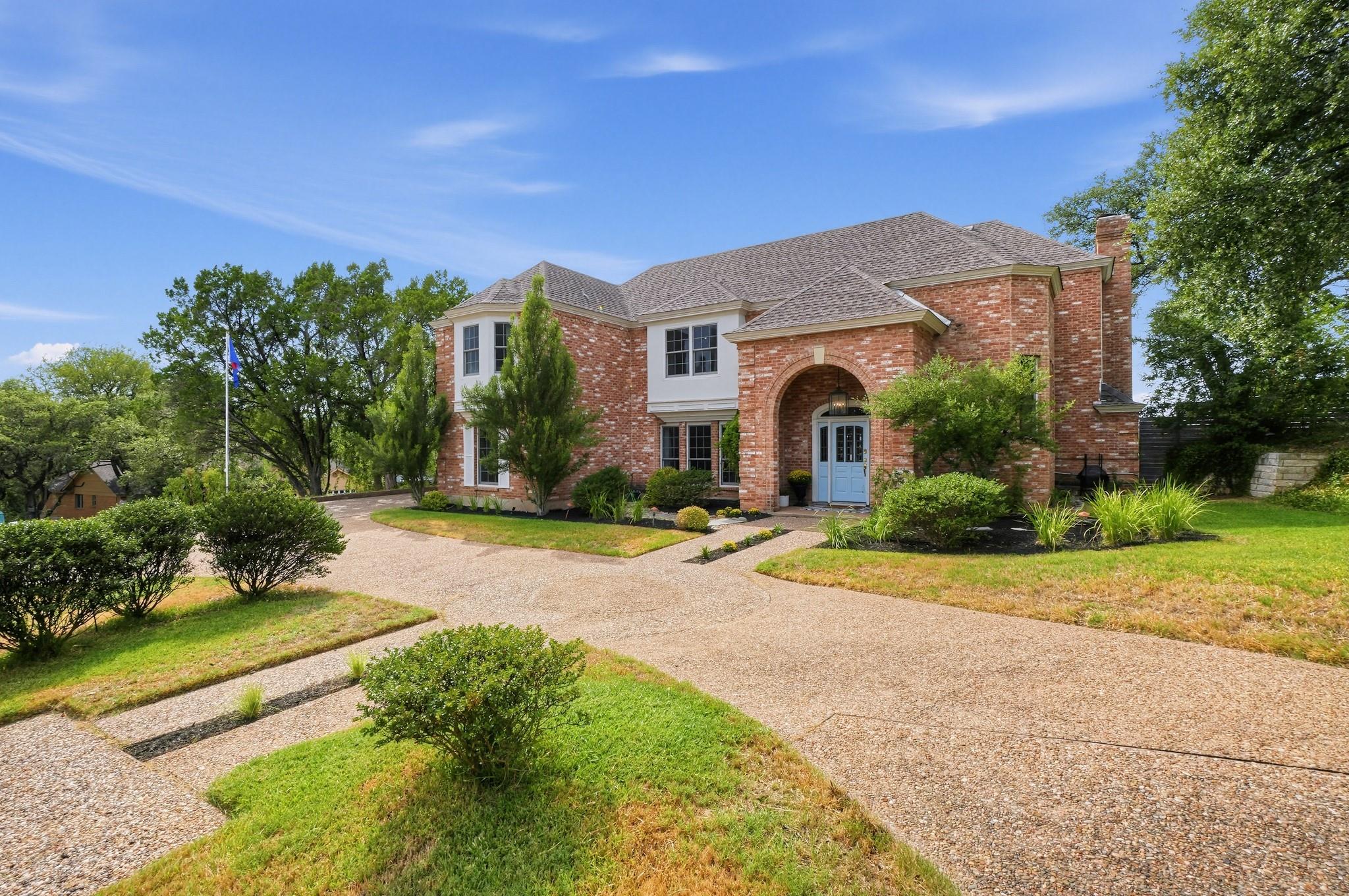 An arched brick entryway welcoming visitors along