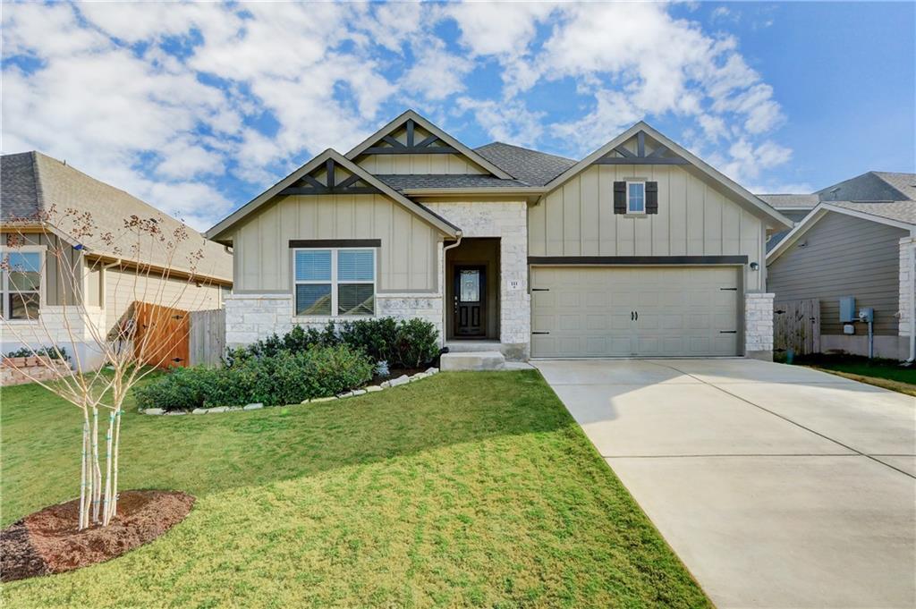 Gable rooflines and stone accents define this mod