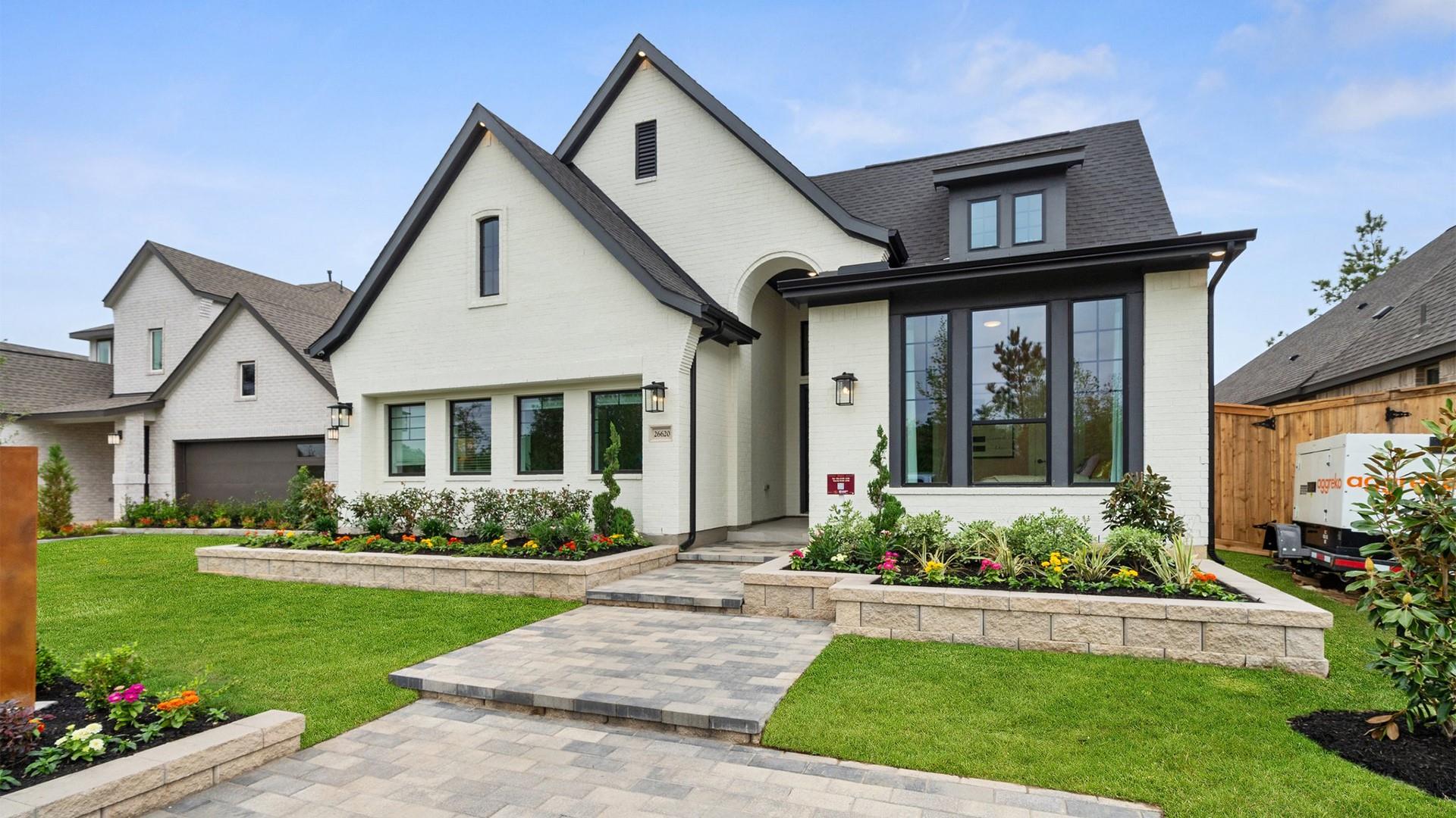Striking architectural gables and meticulous land