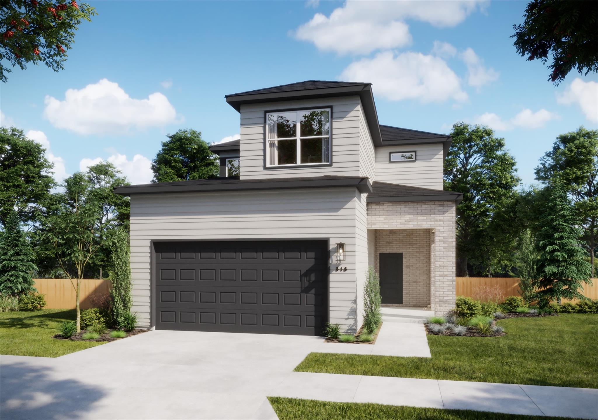 An intuitive two-story architectural layout desig
