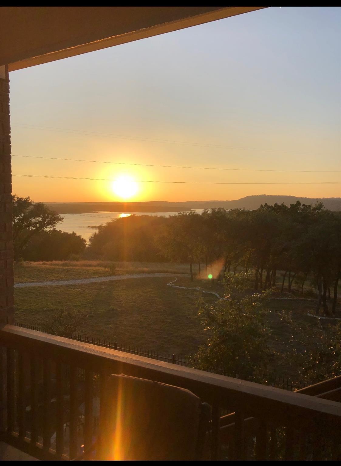 Golden sunset views over the water can be enjoyed