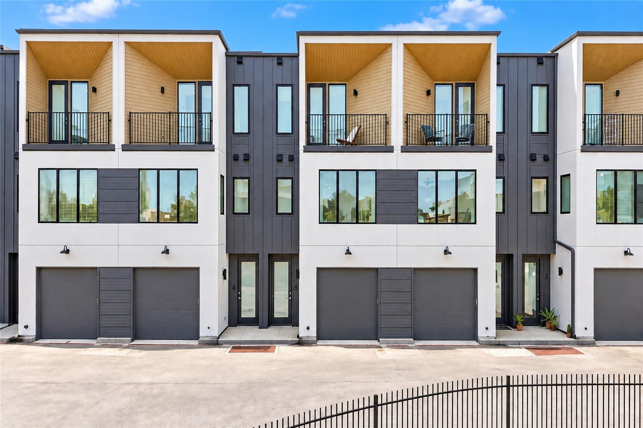 Sleek multi-level design defines this modern town