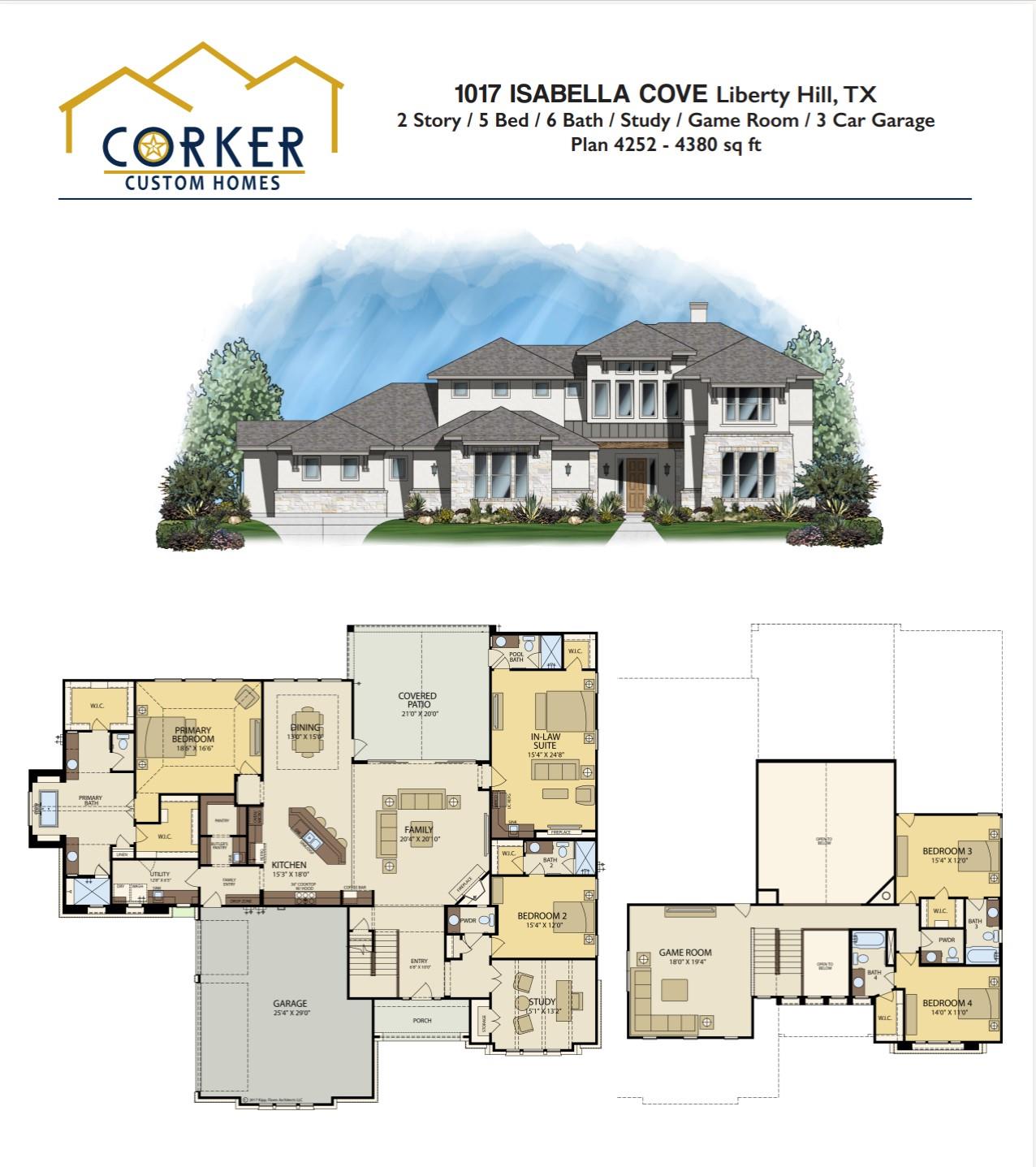 An architectural rendering details the comprehens