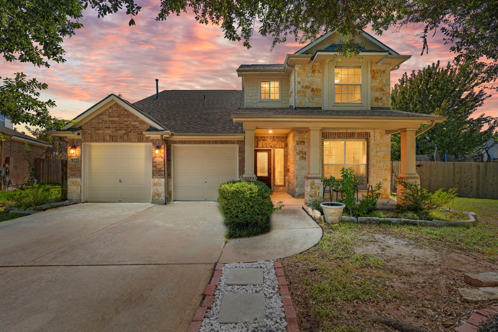 Stone and brick detailing enhances this multi-lev