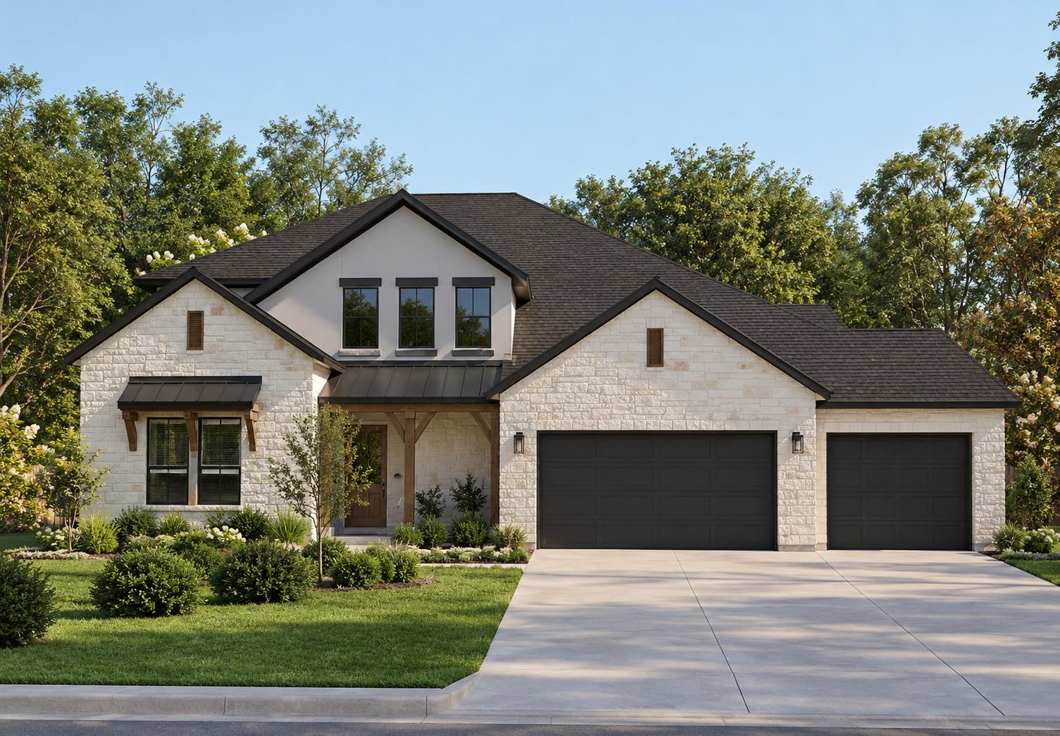 A striking stone facade meets clean architectural