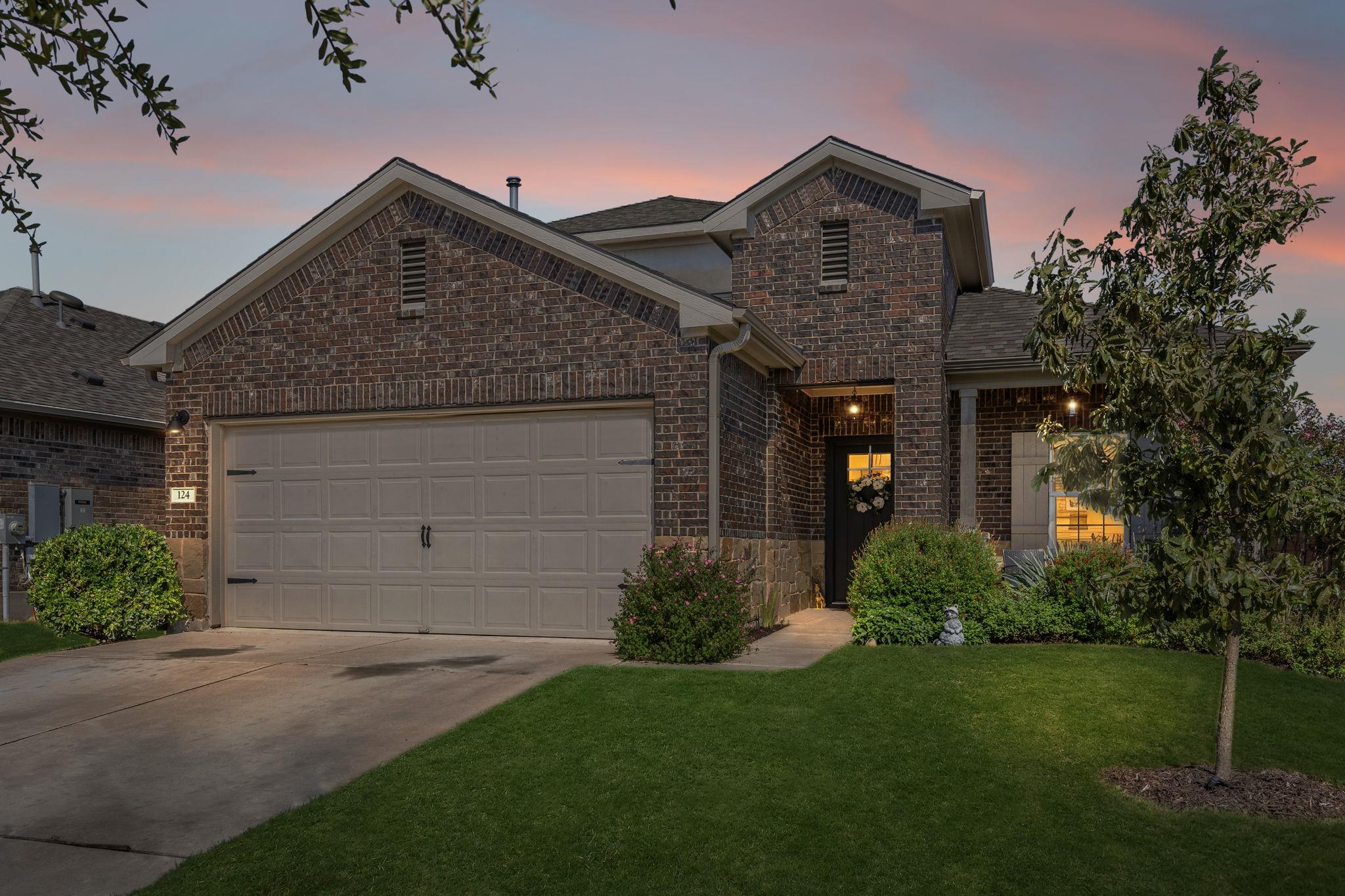 Classic brick architecture defines this two-story