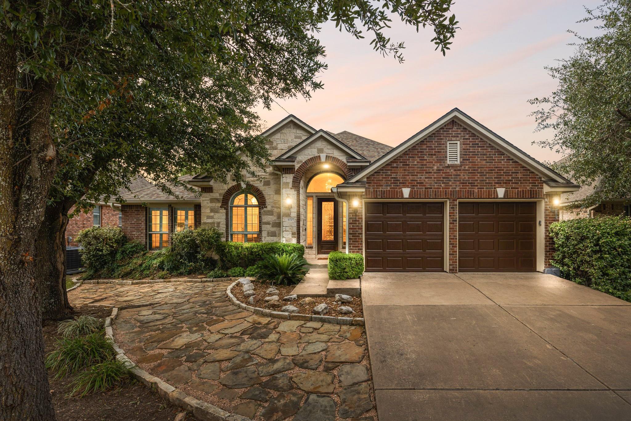 Exquisite brick and stone masonry defines this cl