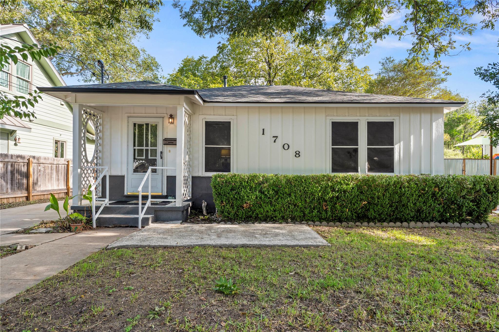 Board and batten siding pairs beautifully with a 