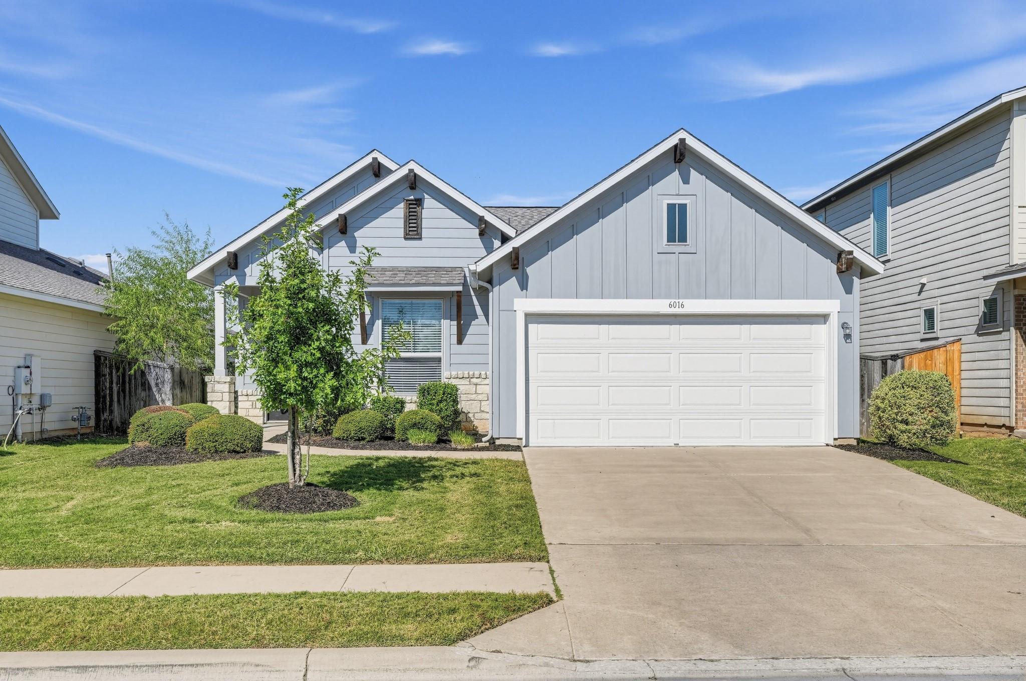 A classic exterior architecture features board an