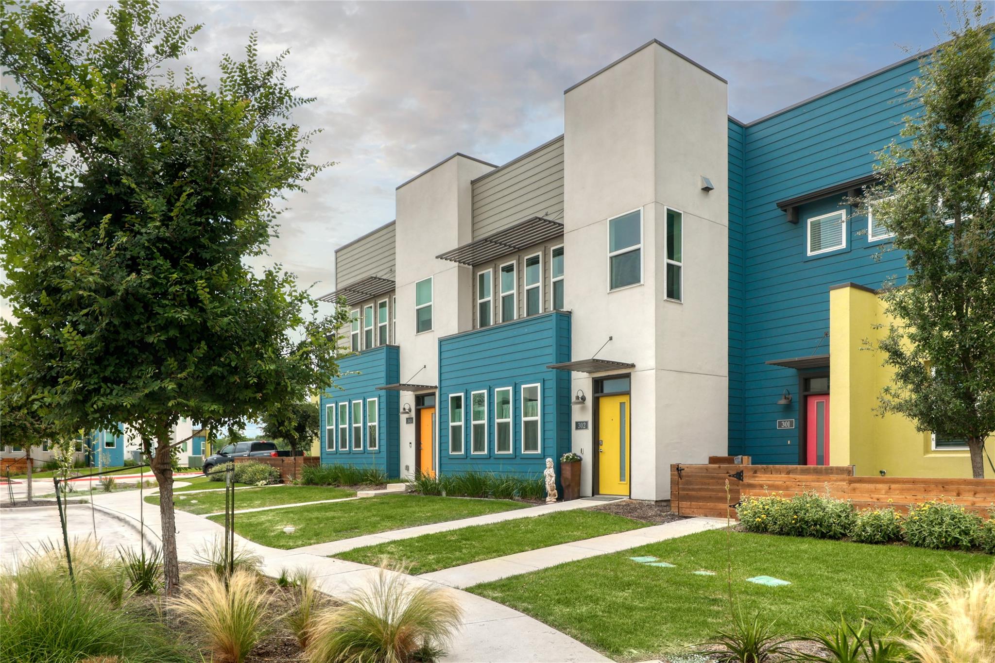 Modern multi-family architectural design showcase