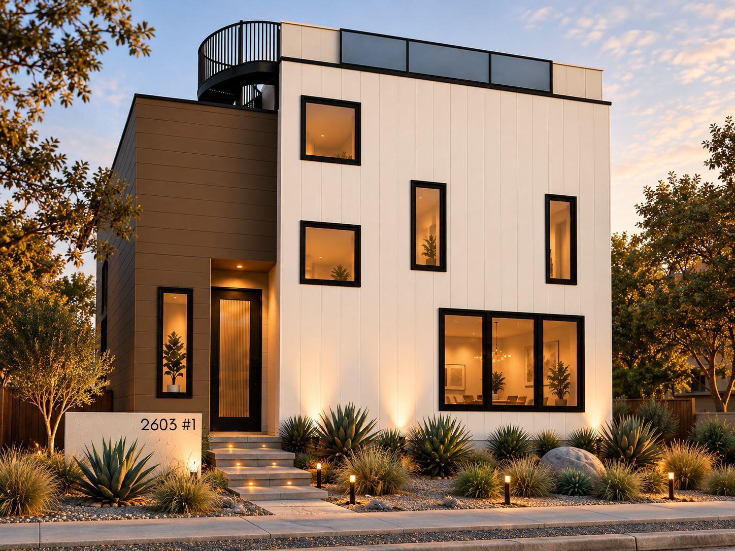 Striking contemporary architecture pairs bold geo