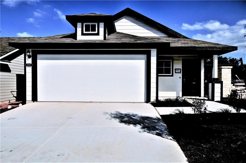 Bold contrast framing creates striking curb appea