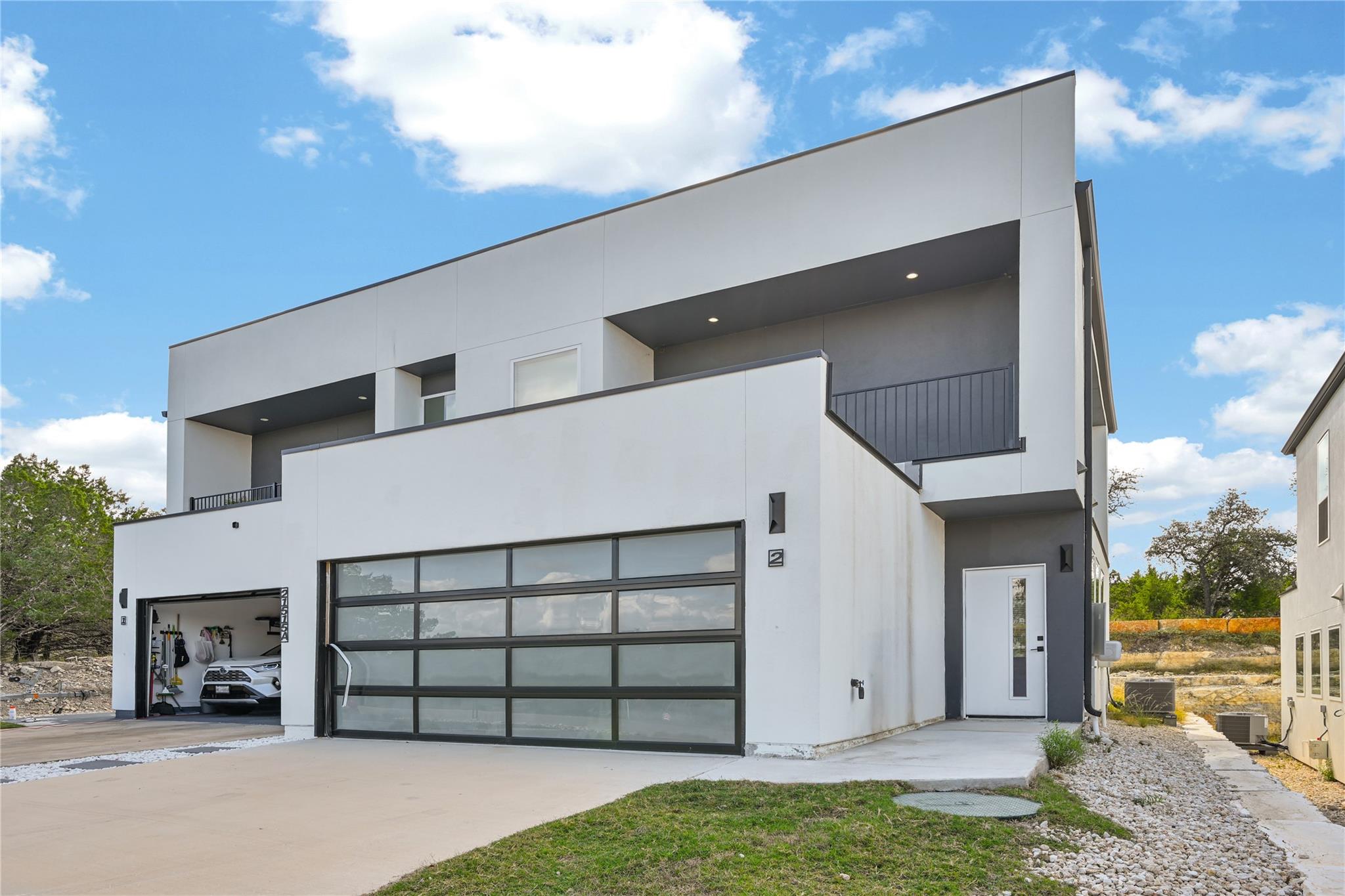 Clean lines and geometric form define this contem