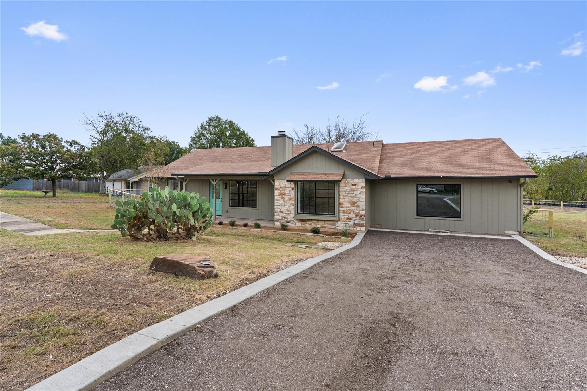 Mid-century architectural styling defines this ra