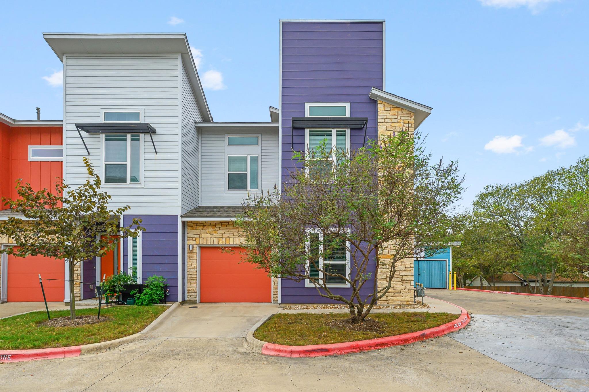 Bold geometric design highlights the modern exter